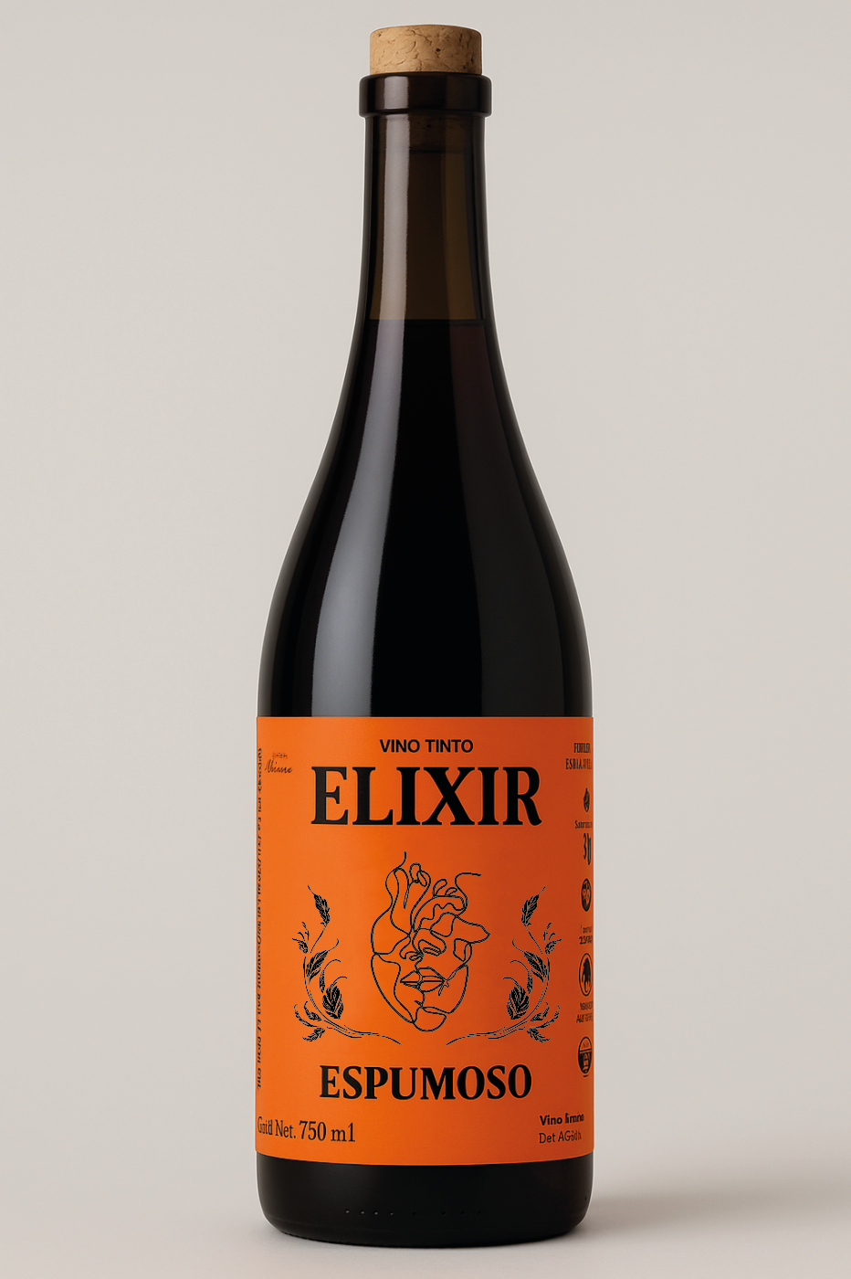 VINO TINTO ESPUMOSO ELIXIR