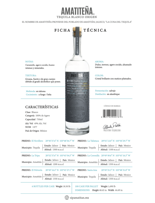 Amatiteña | Tequila Blanco Origen