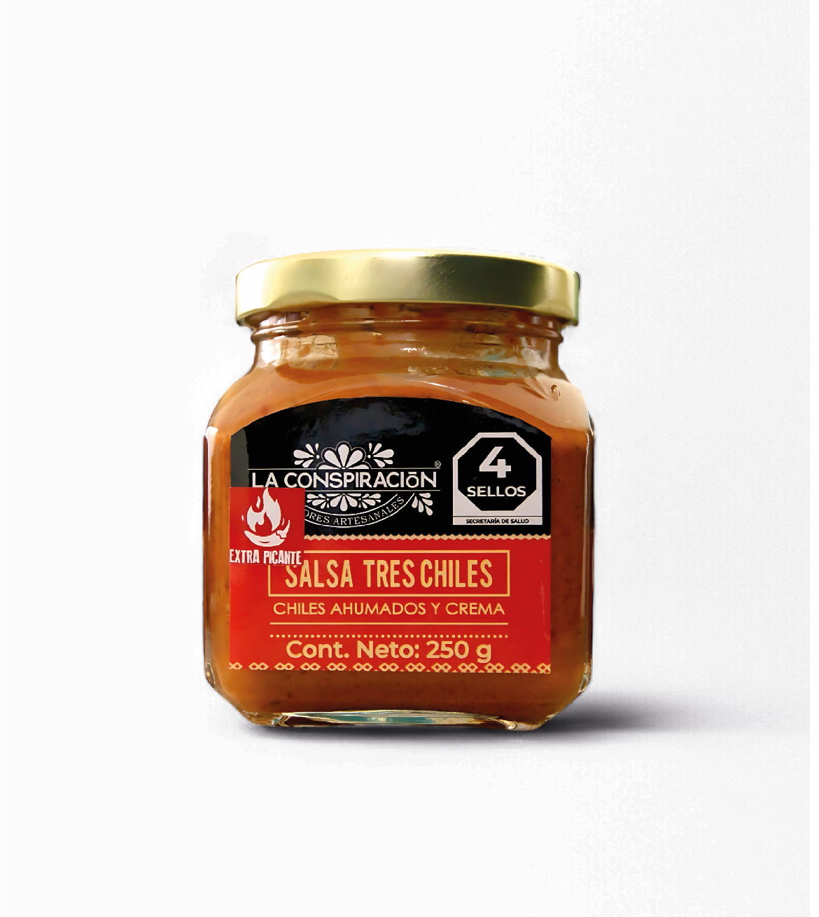 Salsa Tres Chiles Extra Picante - La Conspiración