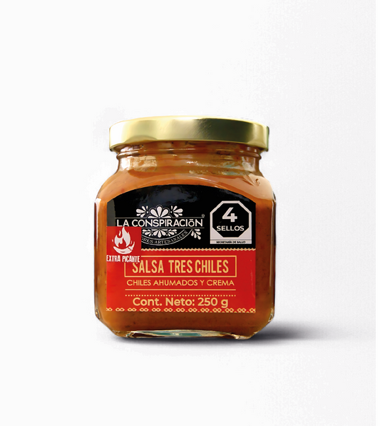 Salsa Tres Chiles Extra Picante - La Conspiración