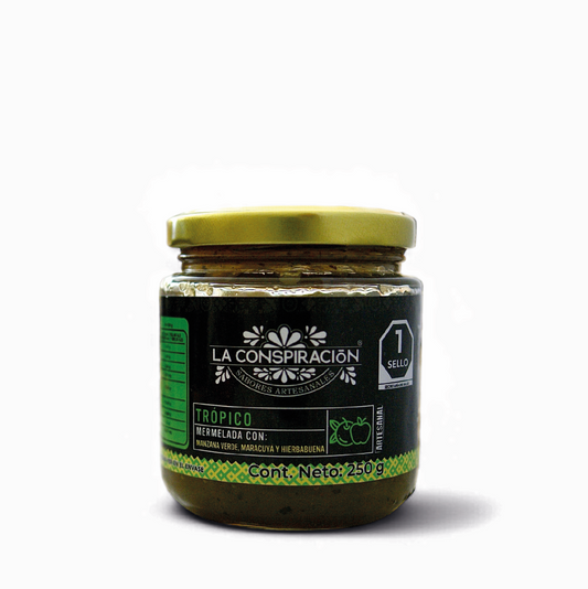 Mermelada con Manzana Verde, Maracuya y Hierbabuena